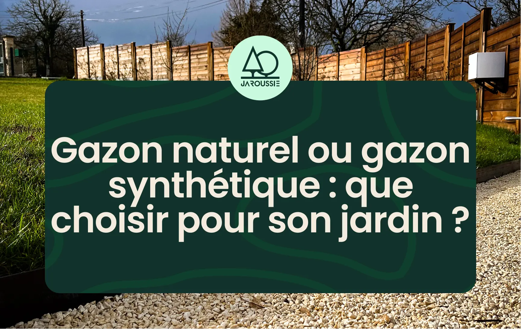 Photographie d'un gazon entretenu par les paysagistes de Jaroussie
