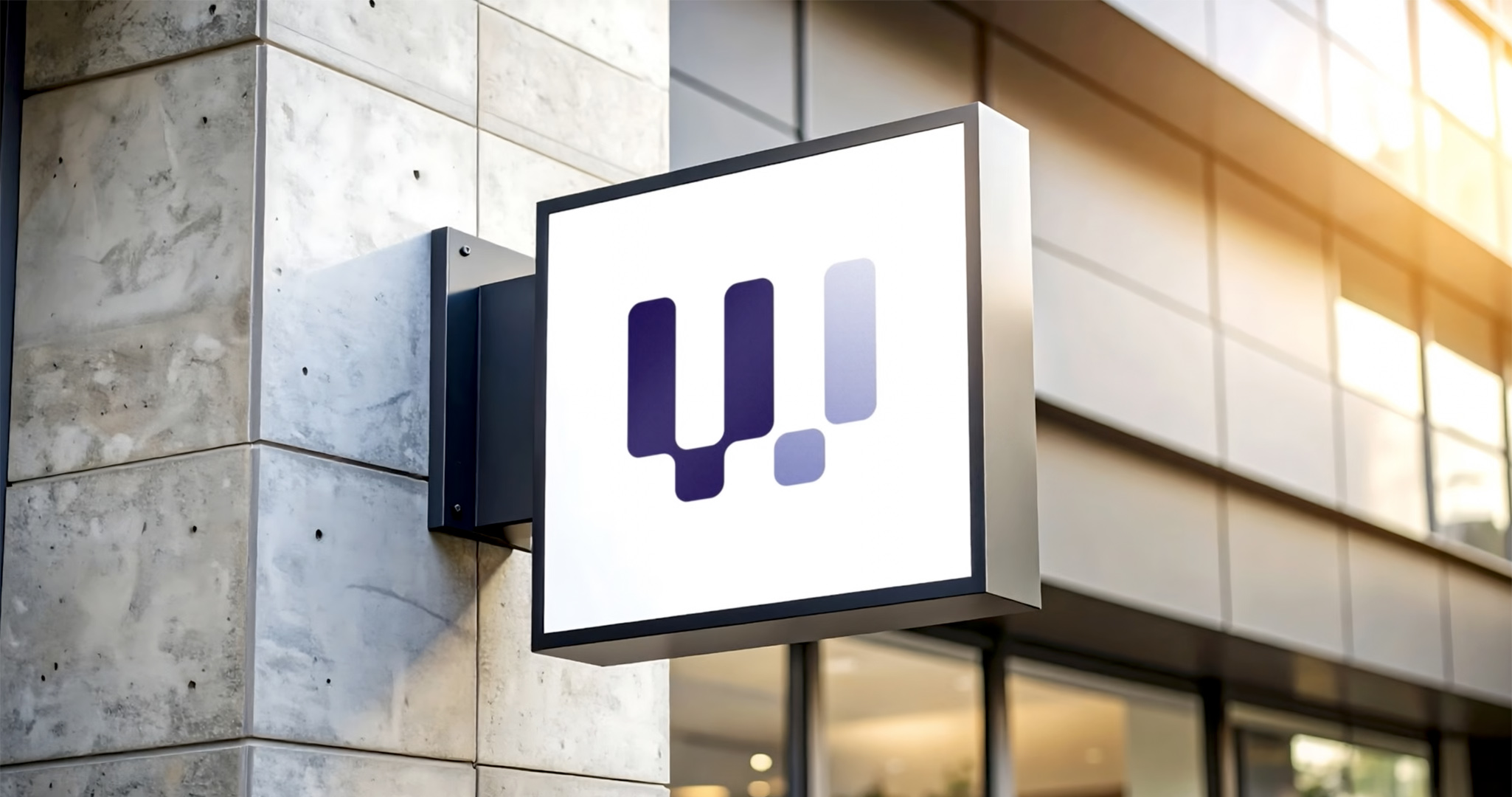 Waiv sign on a building facade