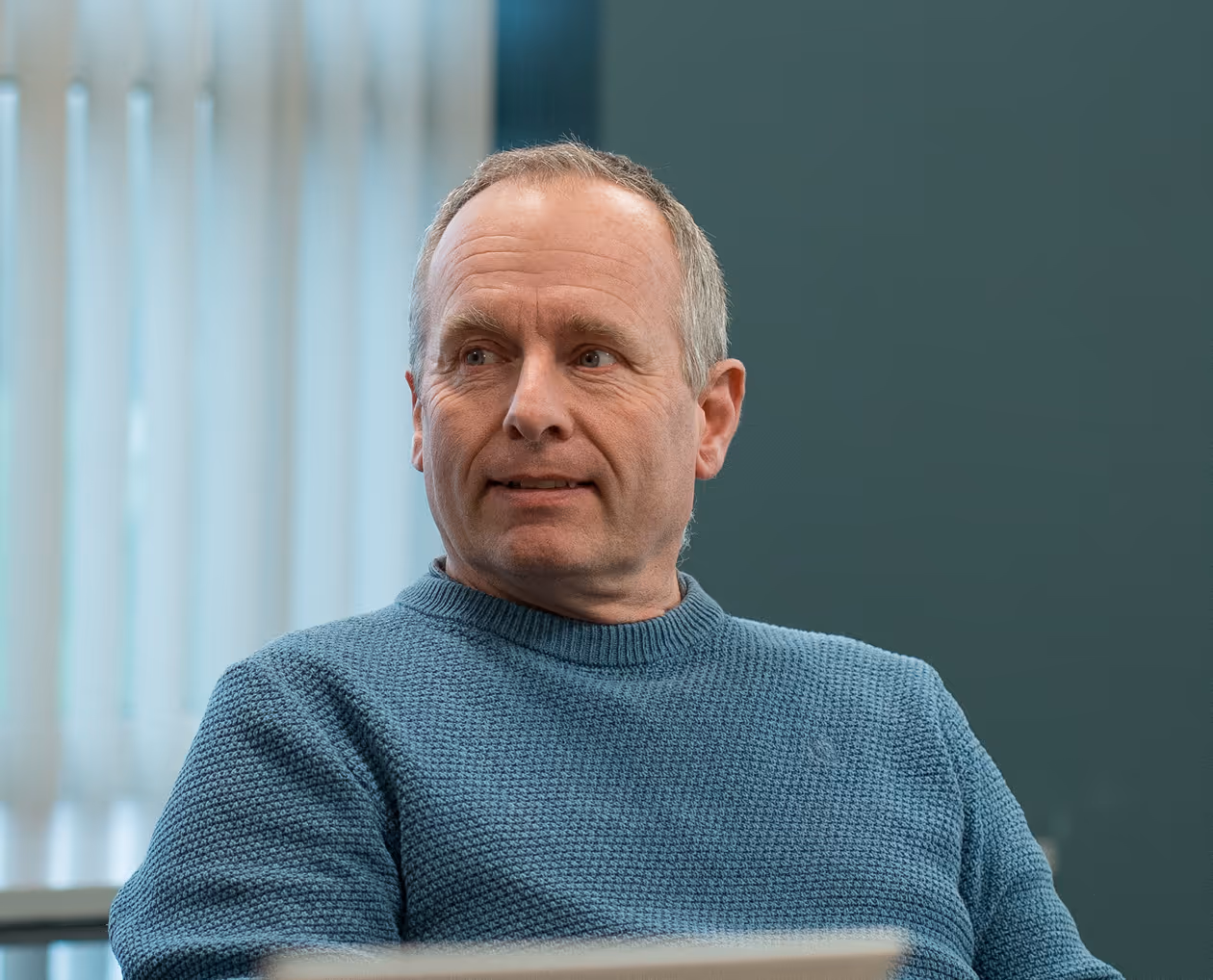 Person in business mastermind group session