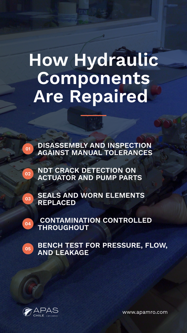 how hydraulic components are repaired