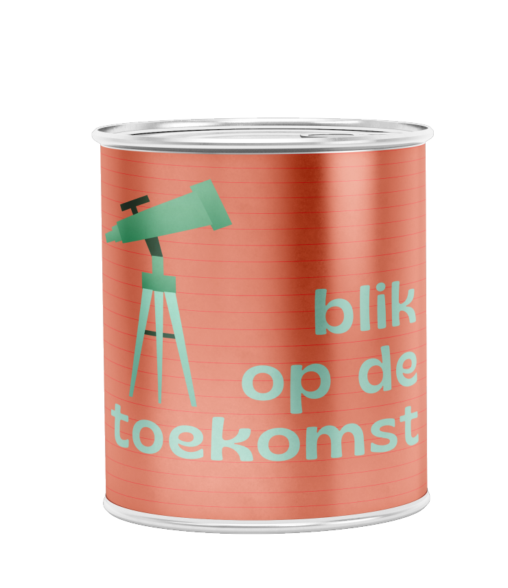 blik op de toekomst blikje
