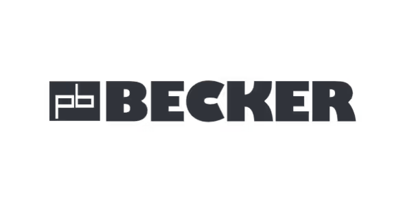 Becker logo in bold black letters on a white background.