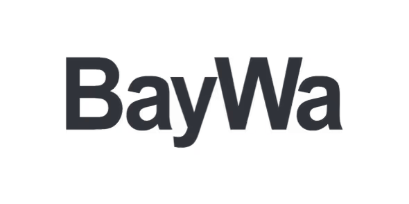 BayWa Schriftzug in schwarzer Schrift auf weißem Hintergrund.
