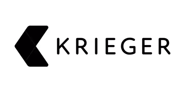 Krieger company logo with bold stylized C icon.