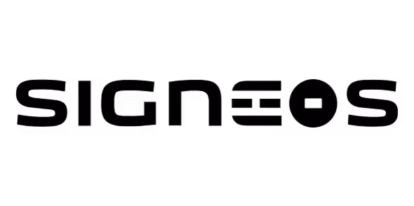 Text logo reading 'SIGNOS' in bold black font on a transparent background.