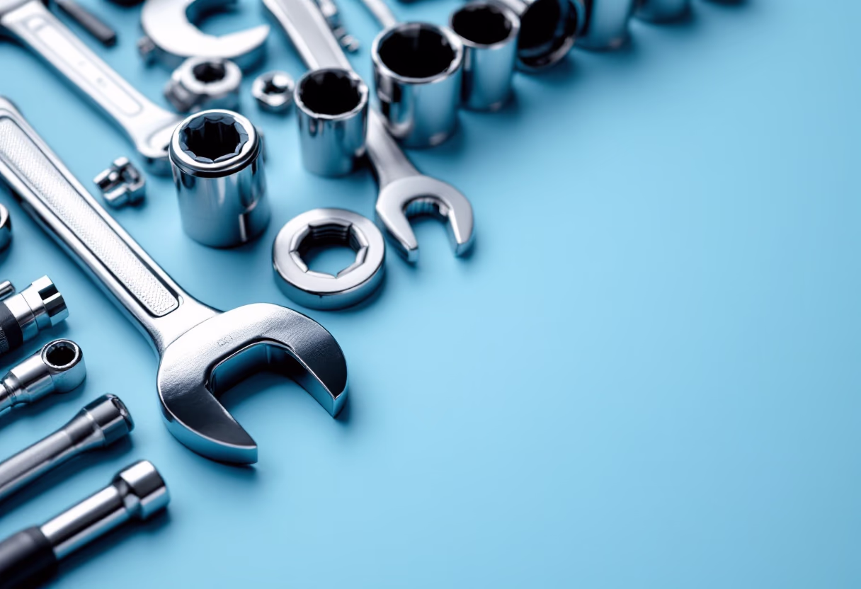 image of tools used in different services (for an automotive service)