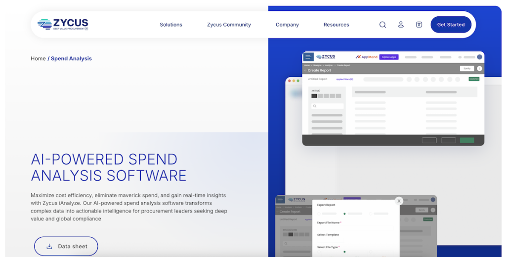 Zycus Ianalyze Spend Analytics