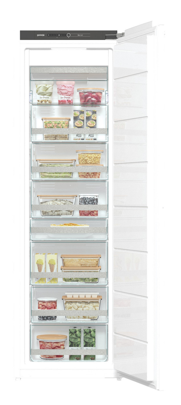 Freezer vertical de embutir/revestir