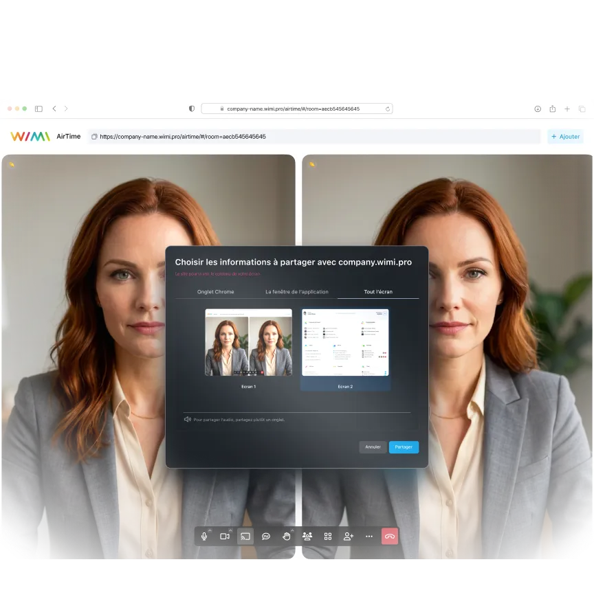 Partage d'écran - AirTime