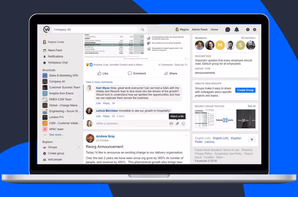 facebook workplace