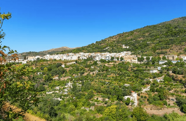 VUE SUR LA VILLE DE LANJARÓN, GRANADA