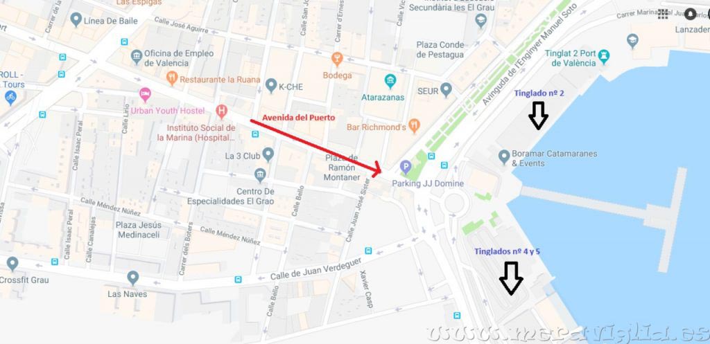 Tinglados à la marina de valencia