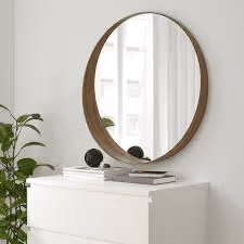 Image 5: miroir rond en bois