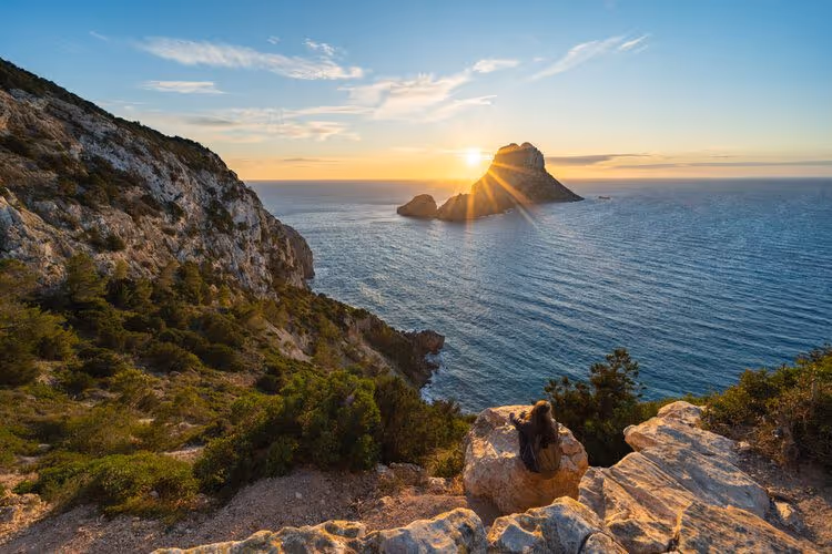 vue sur la mer à Ibiza