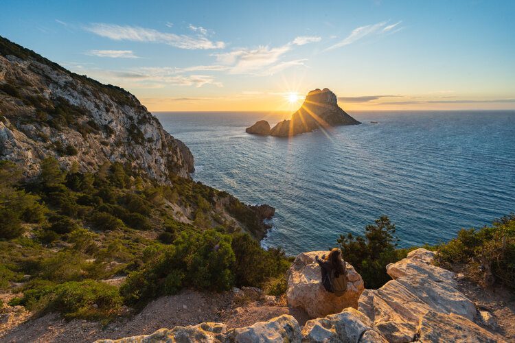 vue sur la mer à Ibiza