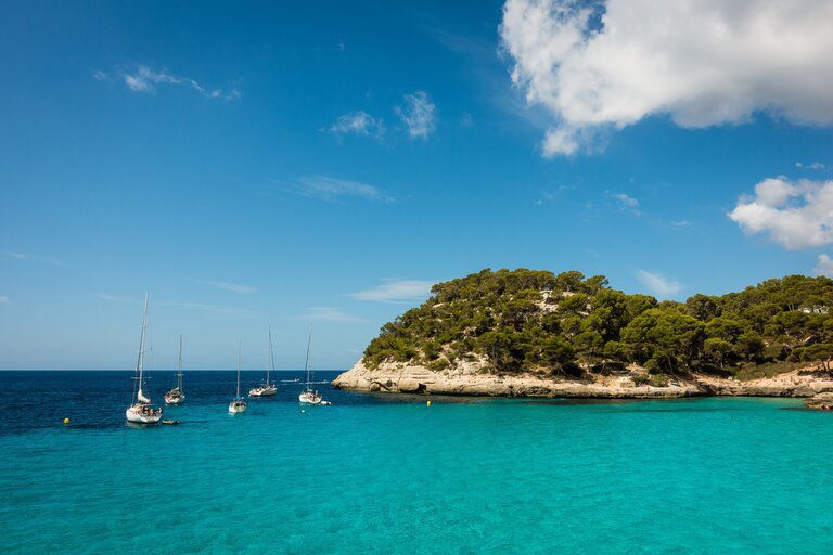 Cala Mitjana, Minorque, Baléares