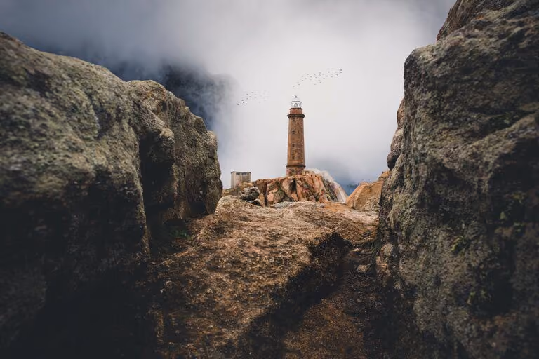Le phare de Cabo Vilán en Galice