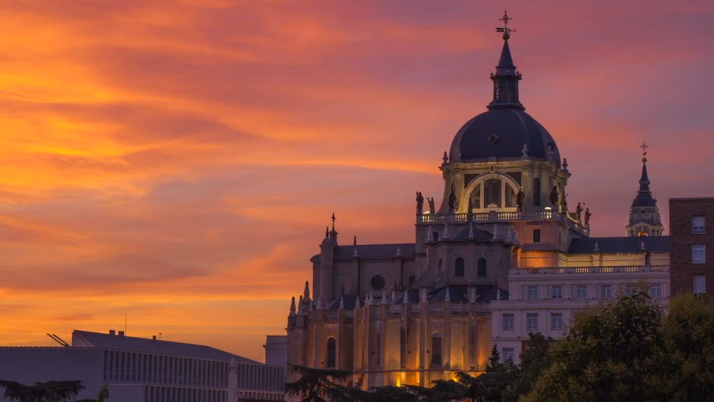 Coucher de soleil Madrid