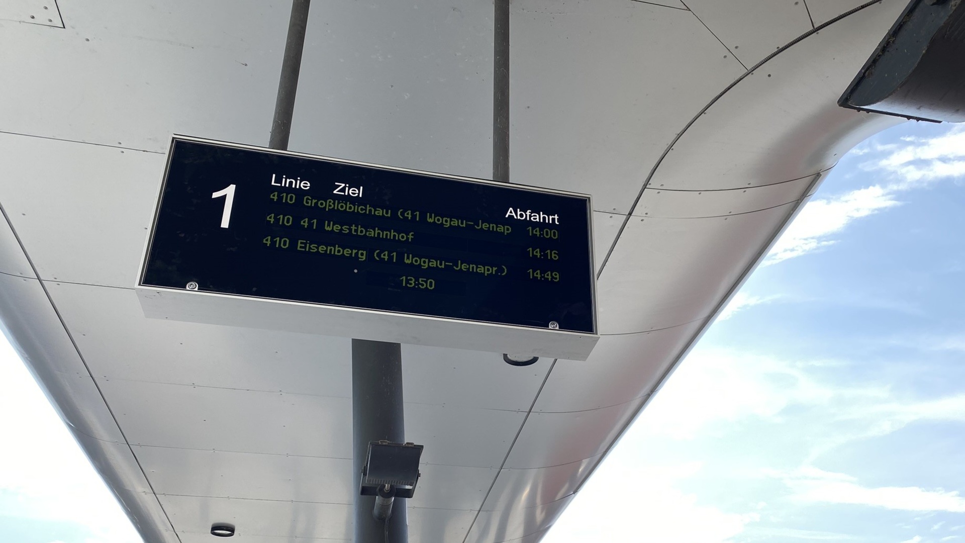 U-Bahn Anzeigetafel