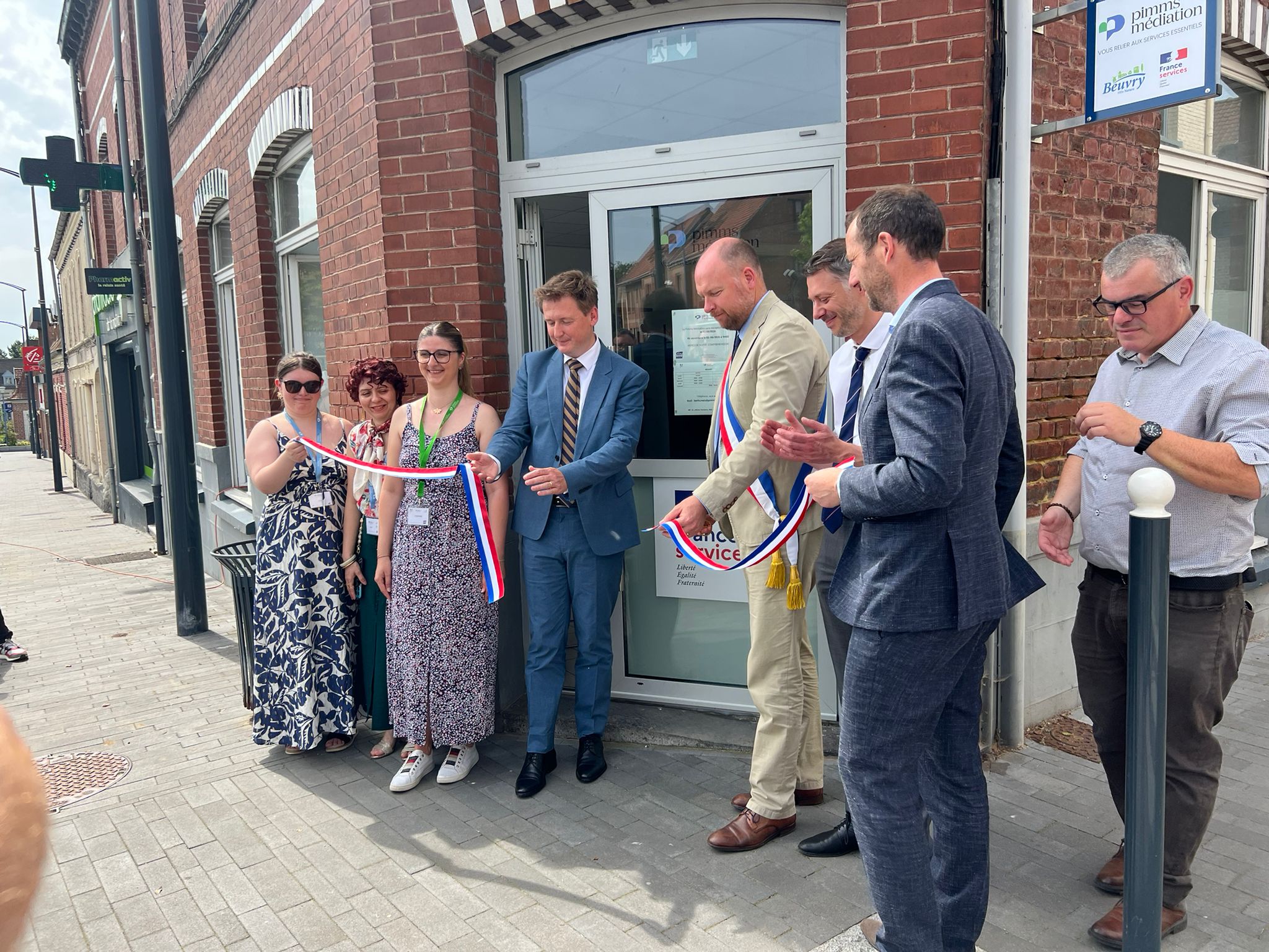 Photo inauguration Beuvry - Pimms Médiation Artois-Gohelle