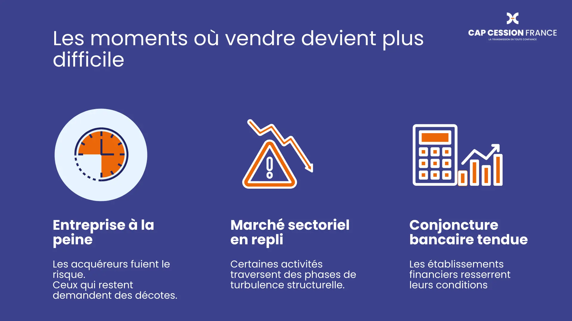 mauvais timing vente entreprise