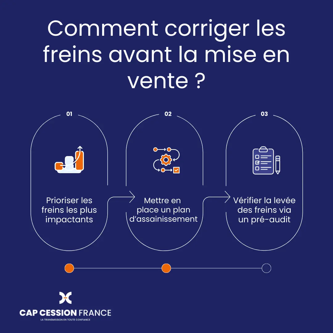 Corriger freins vente entreprise