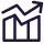 Upward trending bar chart icon