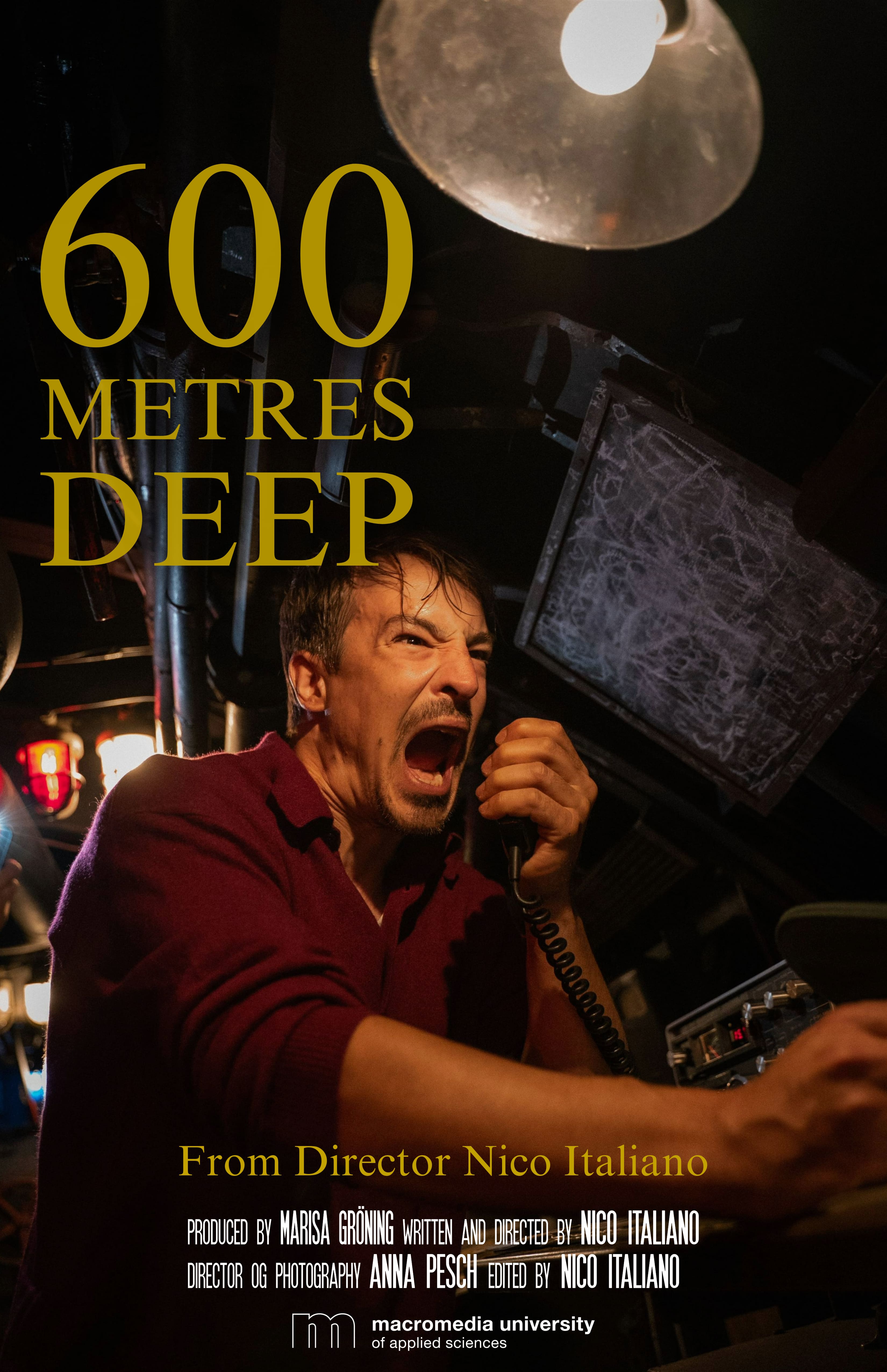 Poster of the shortfilm 600 metres deep