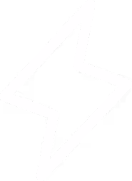 Weißes Blitz-Symbol als Zeichen für Energie Motivation und Aktivität im Hundetraining bei Mindful Souls Dogs GmbH