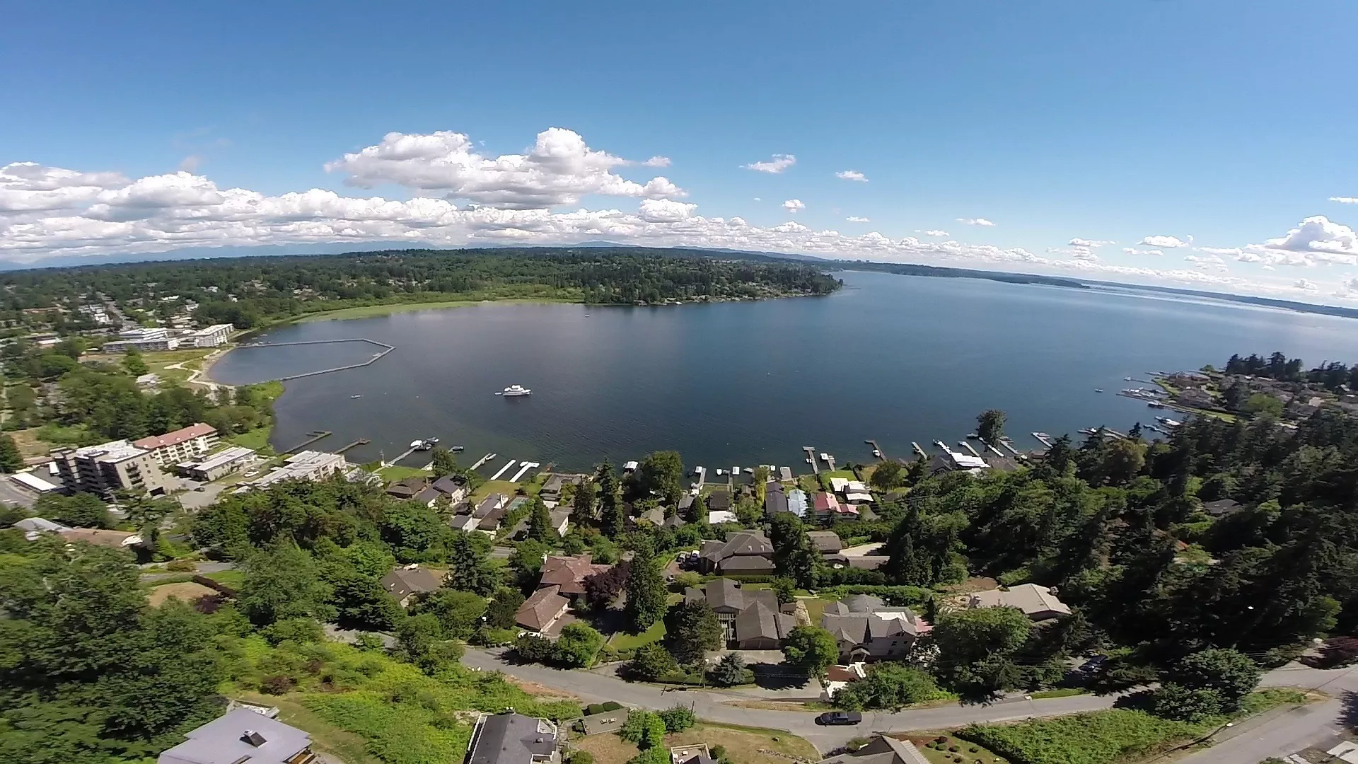 Aerial view of Kirkland, WA