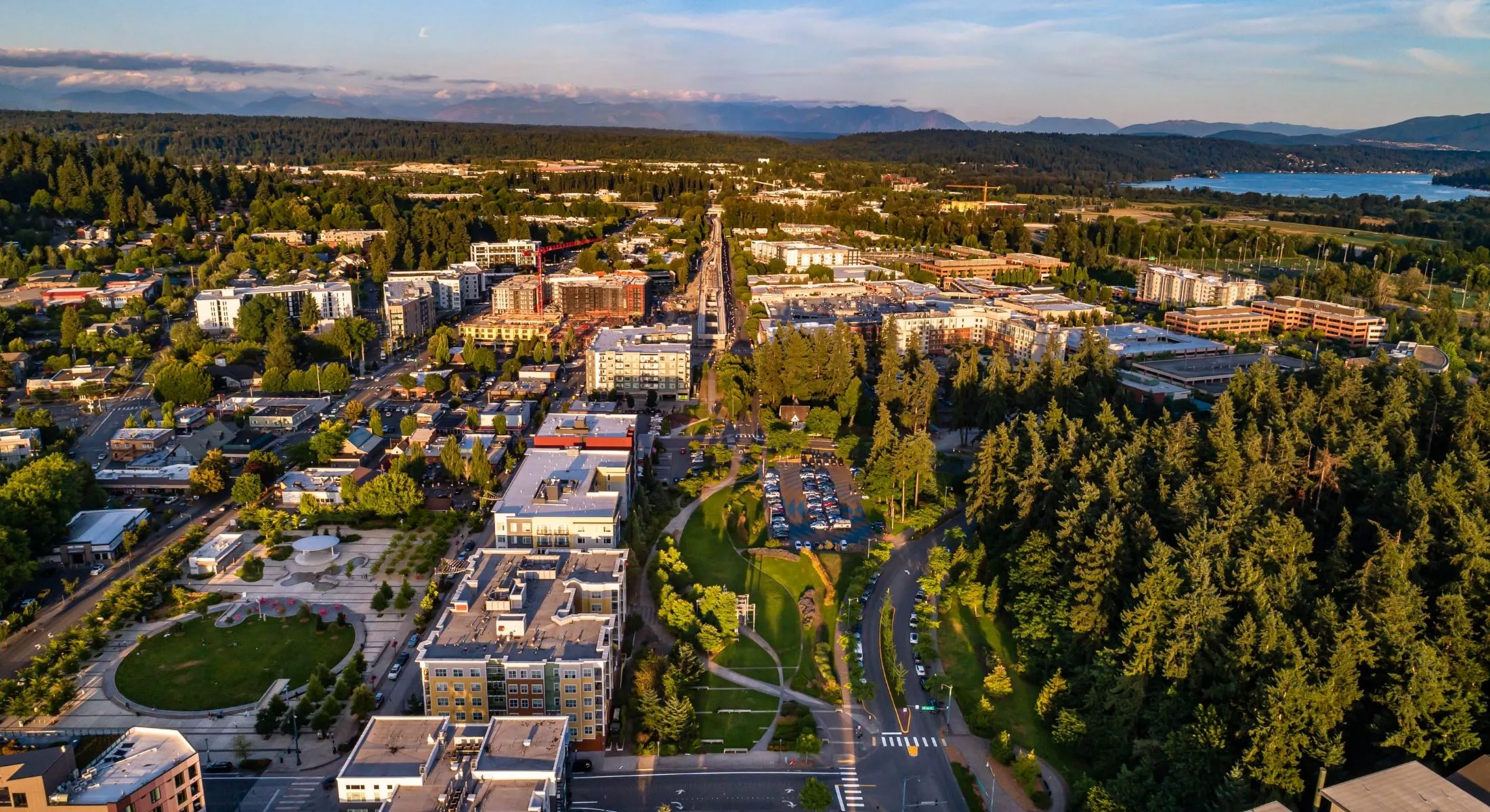 Aerial view of Redmond, WA