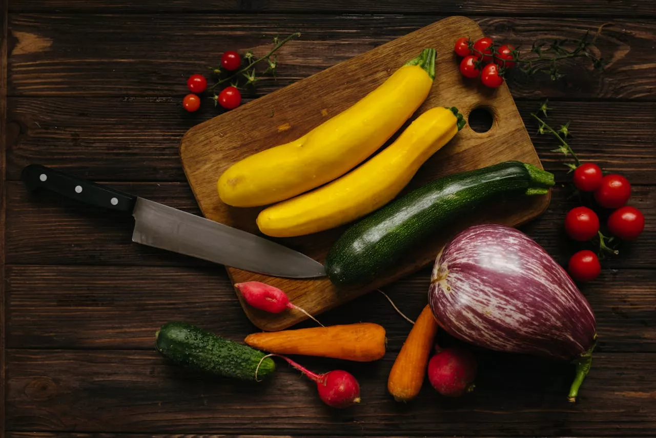 Vegetables on a Cutting Board
