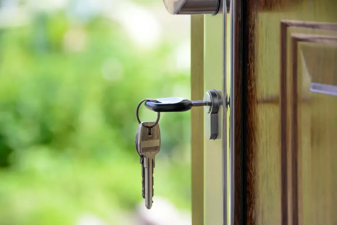 Keys in the door