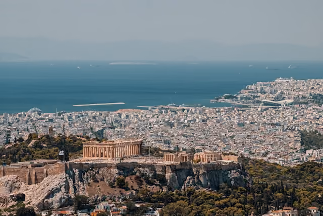 Scenic view of Athens, Greece