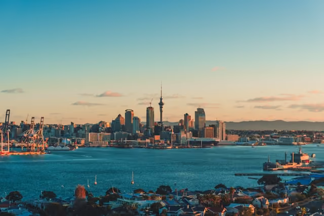 Scenic view of Auckland, New Zealand