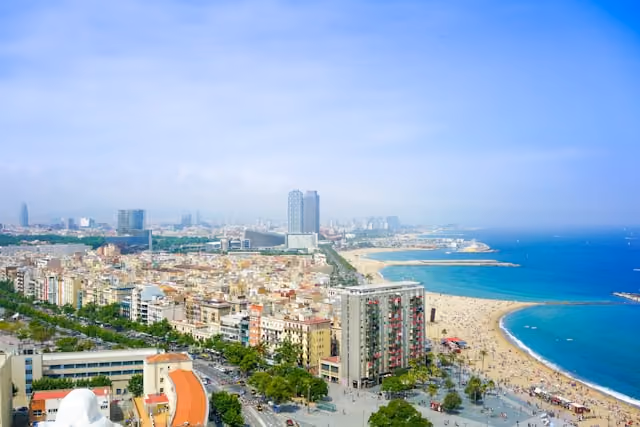 Cityscape of Barcelona, Spain