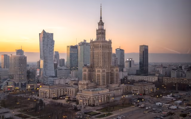 Old Town square in Warsaw, Poland
