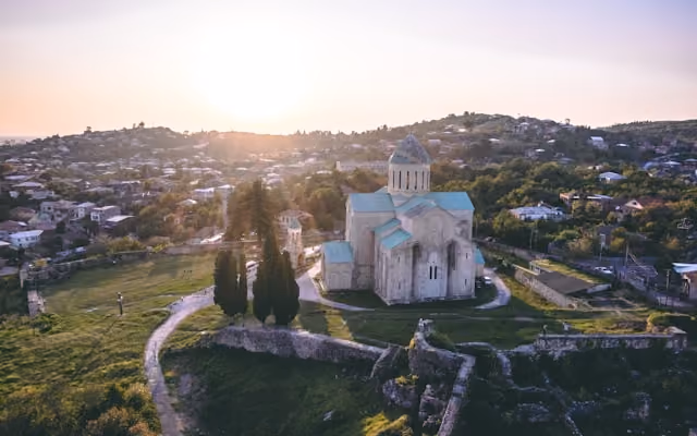 Historic city view of Kutaisi, Georgia