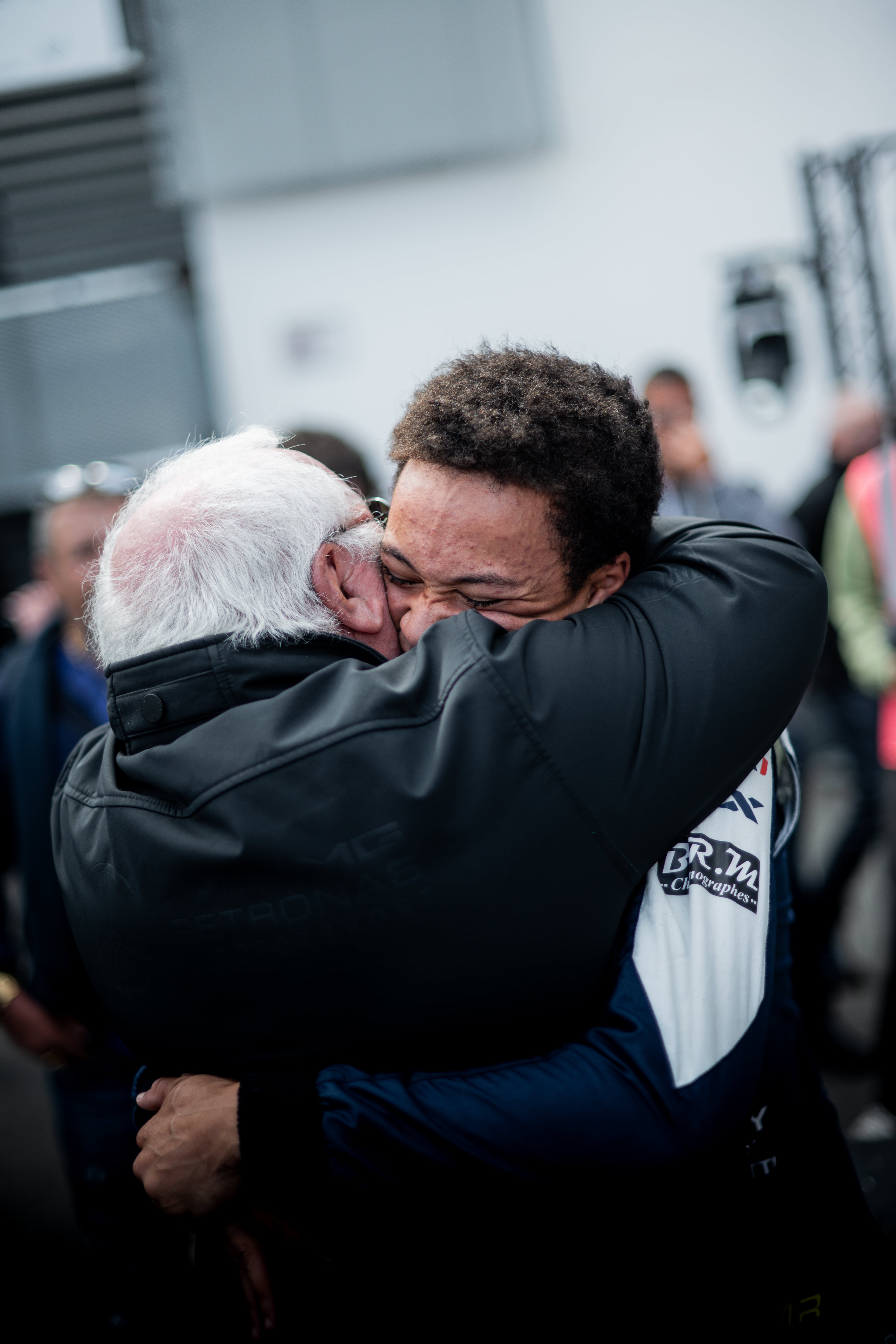Rayan Caretti with his dad in F4 