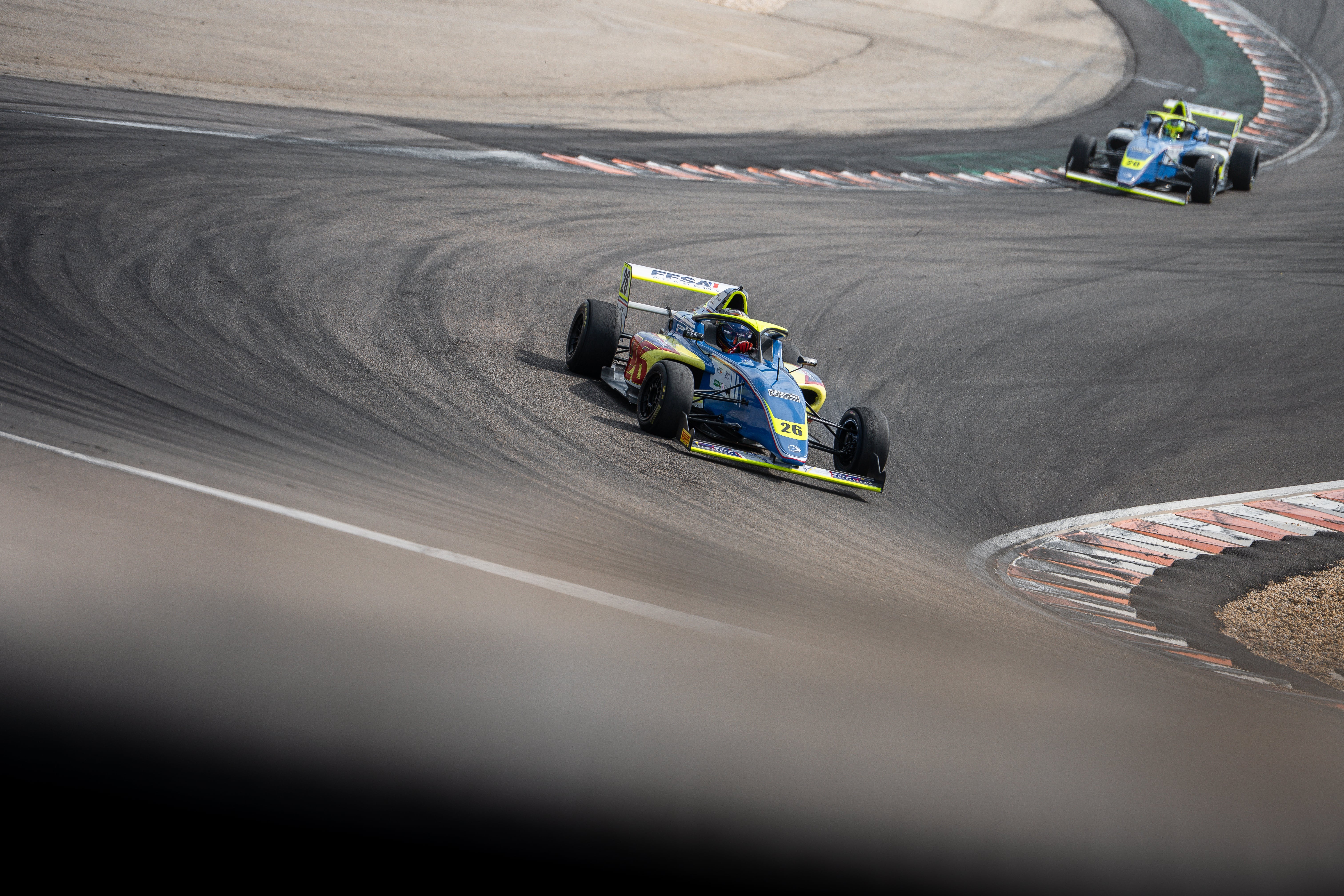 Rayan Caretti racing in F4 