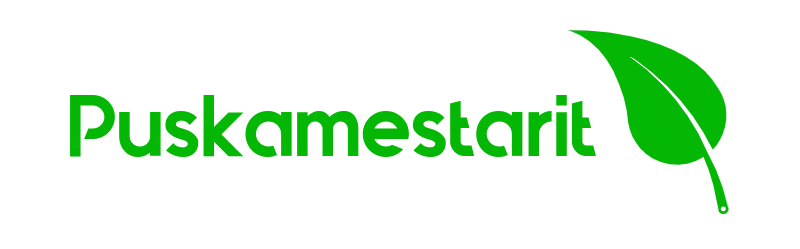 Puskamestarit-logot vihreällä tekstillä ja vihreällä tähtellä vasemmalla.