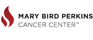 Mary Bird Perkins Cancer Center logo with red flame symbol.