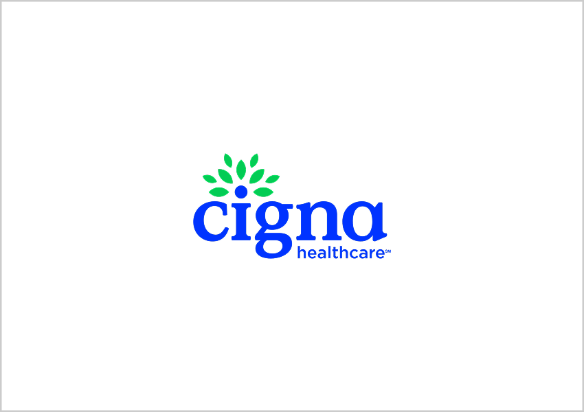 Cigna healthcare logo.