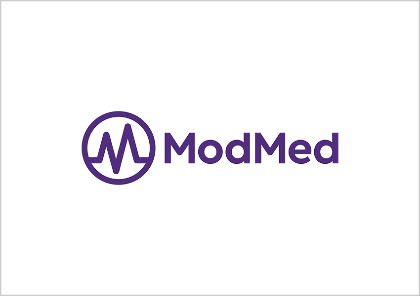ModMed company logo with purple stylized M inside a circle next to the word ModMed.