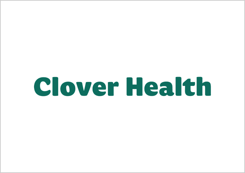 Clover Health text logo in green on white background.