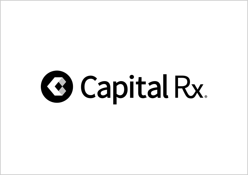 Capital Rx company logo with a stylized C in a circle to the left of the text.