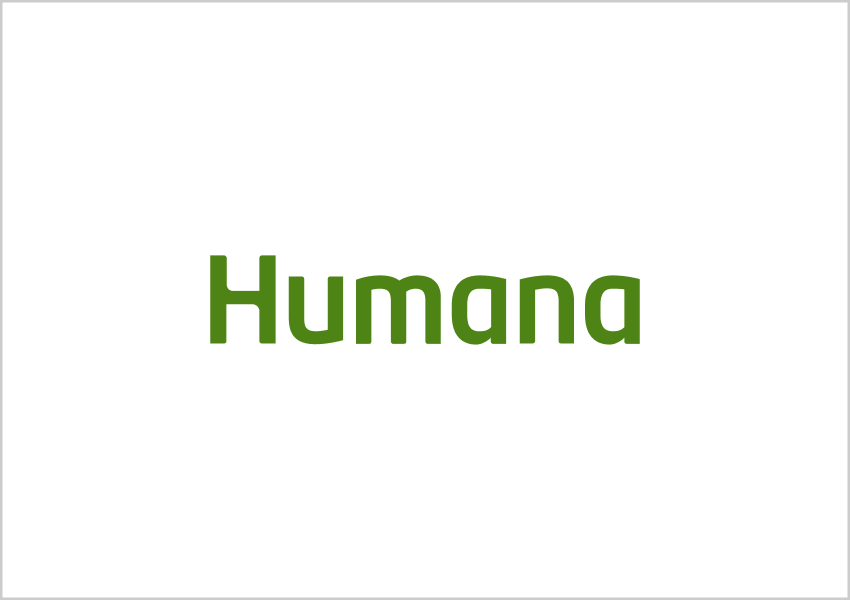 Humana company logo in green text on a white background.