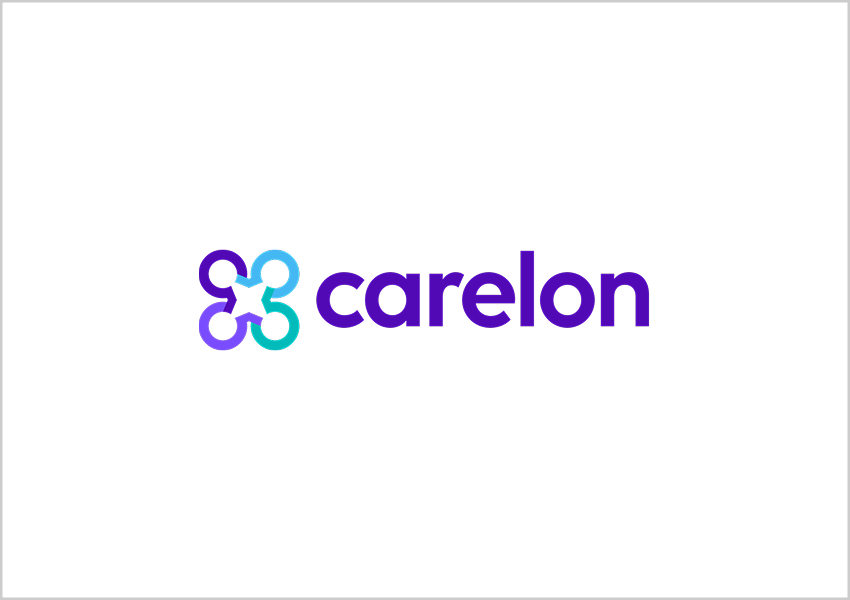 Carelon company logo with a colorful interconnected loop symbol and purple text.
