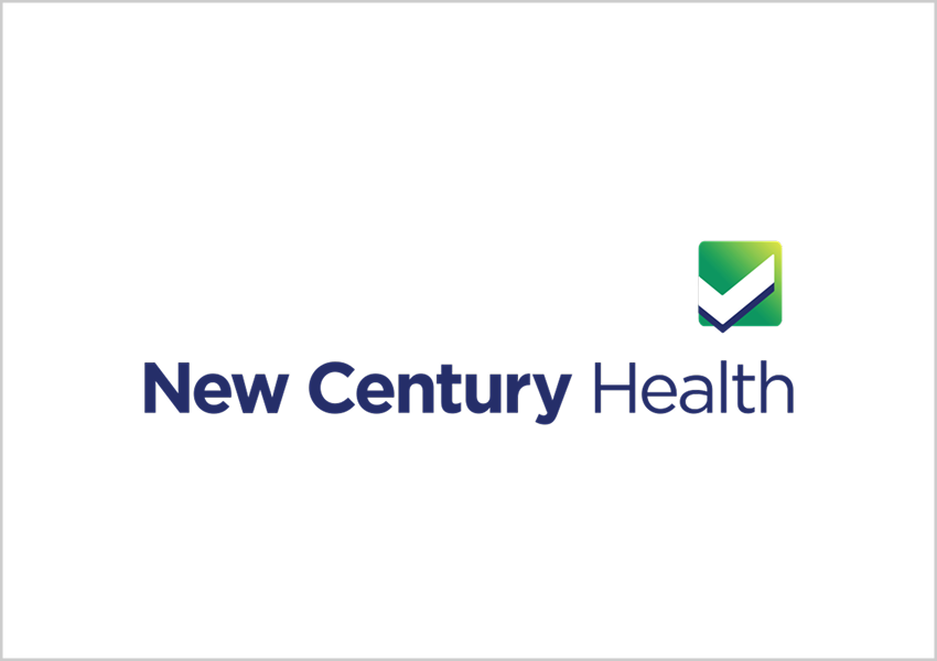 New Century Health logo with a checkmark symbol