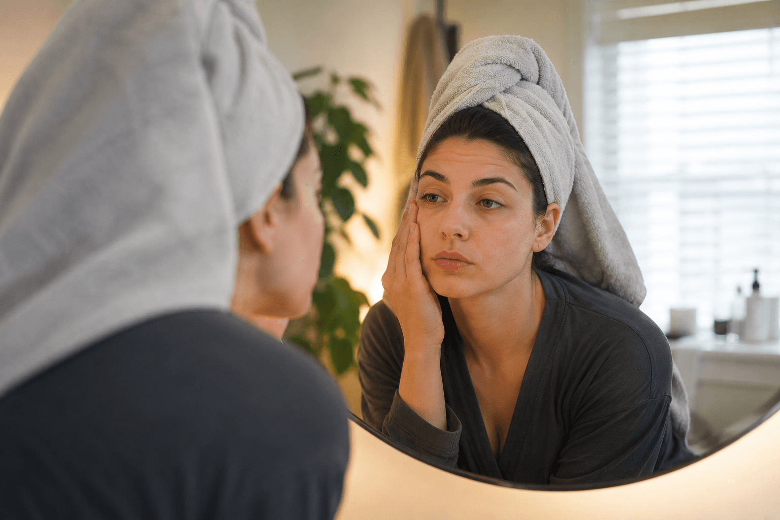 Esthetician performing a lymphatic detox facial massage on a client at a Chandler, Arizona med spa